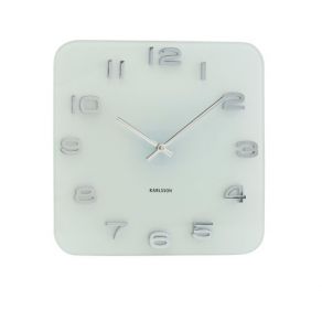 Karlsson :: Zegar Vintage white glass