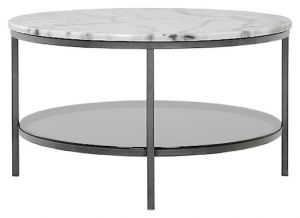 RGE :: Stolik kawowy Ascot marmurowy blat ø85 cm
