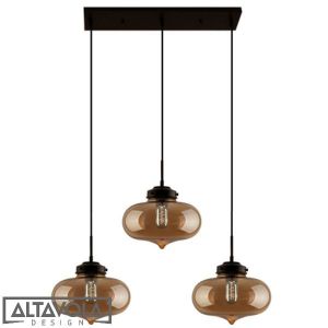Altavola :: Żyrandol LONDON LOFT NO.1 CLB bursztynowy