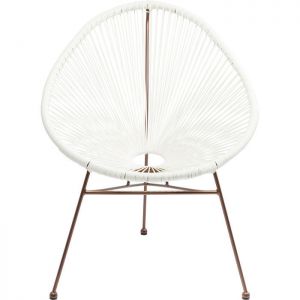 KARE Design :: Krzesło Spaghetti białe/miedź