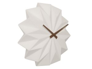 Karlsson :: Zegar ścienny Origami Ceramic Matt White