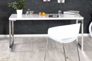 Biurko White Bottom 140 cm białe