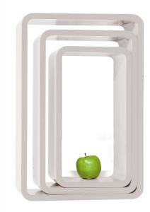 KARE Design :: Lounge cubes Oval white (3/Set) - Kare design :: Lounge cubes Oval white (3/Set) || b
