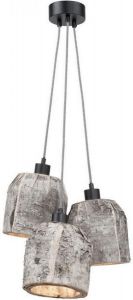 It\'s About RoMi :: Lampa wisząca Aspen 3 abażurowa 24x24 cm naturalna