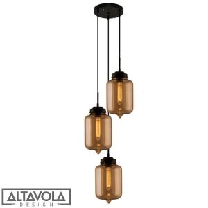 Altavola :: Żyrandol LONDON LOFT NO.2 CO B bursztynowy