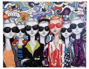 KARE Design :: Obraz olejny Sunglasses 120x150cm - 120 x 150 x 1,5 cm