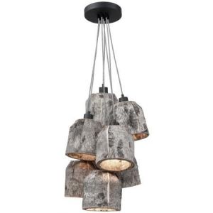 It\'s About RoMi :: Lampa wisząca Aspen 7 abażurowa 24x24 cm naturalna