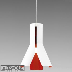 Altavola :: Lampa wisząca Origami Design No.1 biało - pomarańczowa