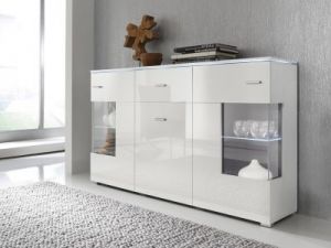 Komoda w wysokim połysku Kiel biała