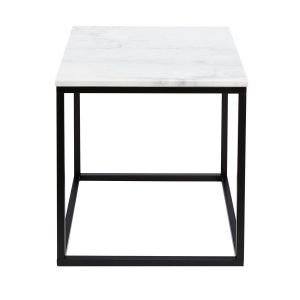 RGE :: Stolik kawowy Accent 50 cm czarny - marmurowy blat