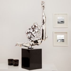 Figurka Athlete 70cm - srebrna