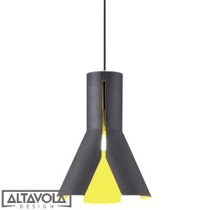 Altavola :: Lampa wisząca Origami Design No.1 czarno - żółta