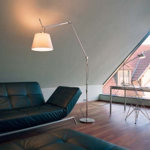 Artemide :: Tolomeo Mega terra z włącznikiem on/off (abażur ø36 pergaminowy) - 36 pergamin włącznik