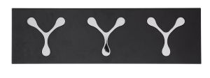 KARE Design :: Wieszak Spoon Black Tre - Potrójny czarny || czarny matowy || Silver