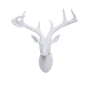 KARE Design :: Dekoracja ścienna Deer Head biała - wzór 1 biały
