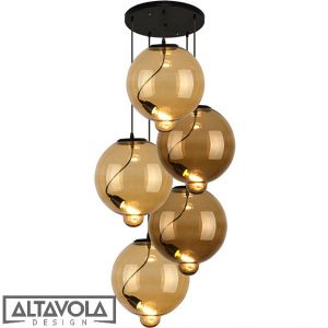 Altavola :: Żyrandol MODERN GLASS BUBBLE CO brązowy