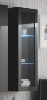 LIVO W120, witryna wisząca czarny (1p1szt)