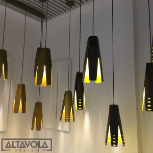 Altavola :: Lampa wisząca Origami No.2 czarno - żółta