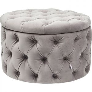 KARE Design :: Puf Desire Round srebrny