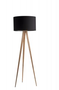 Zuiver :: Lampa Tripod Wood Black - drewniana czarna